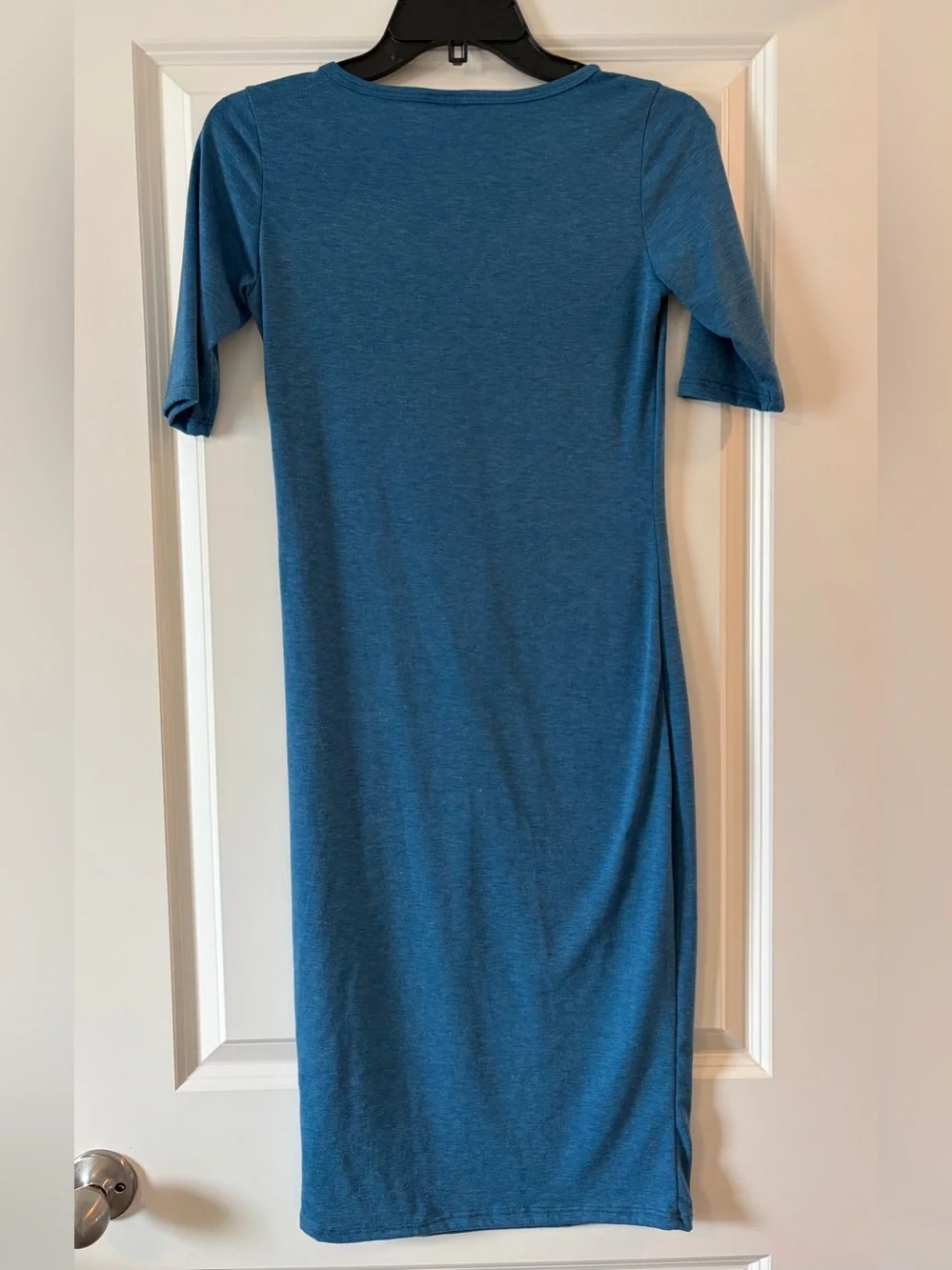 LuLaRoe Teal Blue Midi Dress